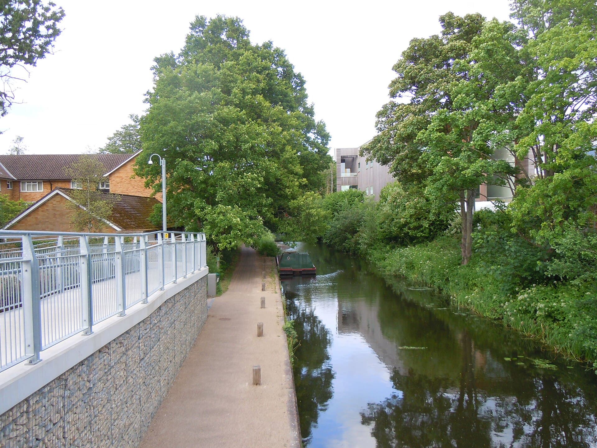 The Basingstoke Canal at Chobham Road, Woking