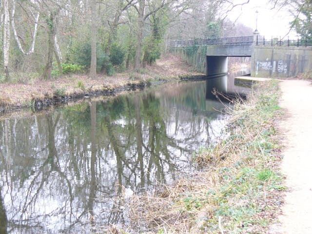 Chertsey Road bridge in central Woking