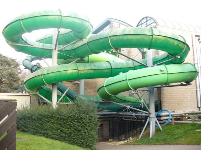 Flumes at Pool in the Park, Woking Park